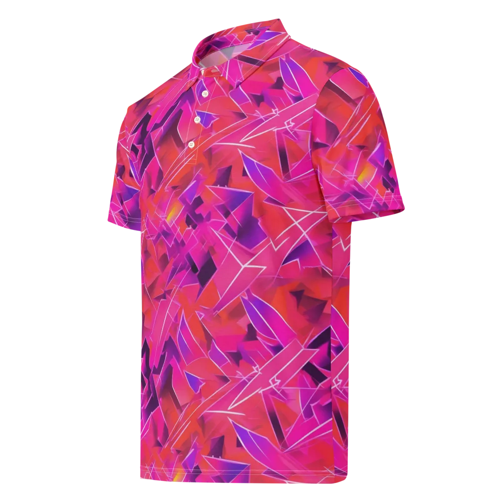 Signal Crush on Men's Slim Fit Polo Shirt — Left Front
