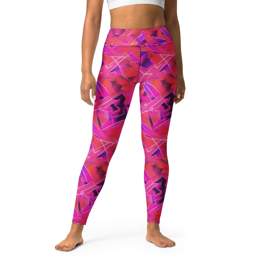 Signal Crush on Yoga Leggings — Front