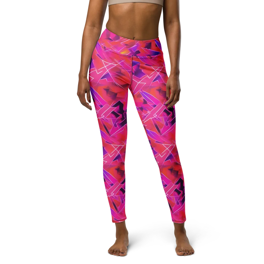 Signal Crush on Yoga Leggings — Front