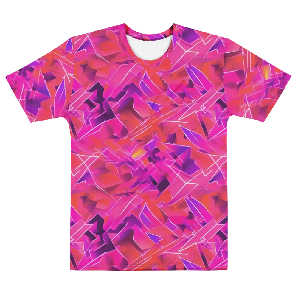Signal Crush on Men's Cotton Crew Neck T-Shirt — Front
