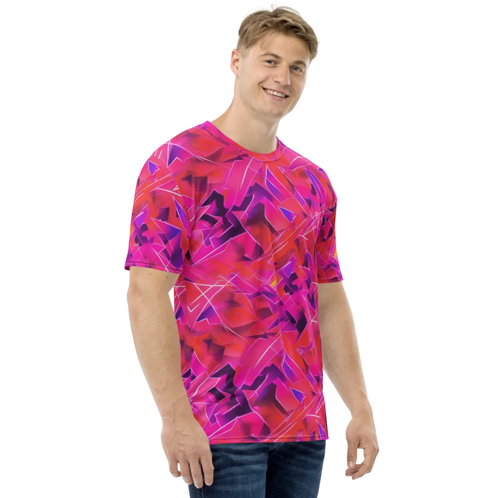 Signal Crush on Men's Crew Neck T-Shirt — Right