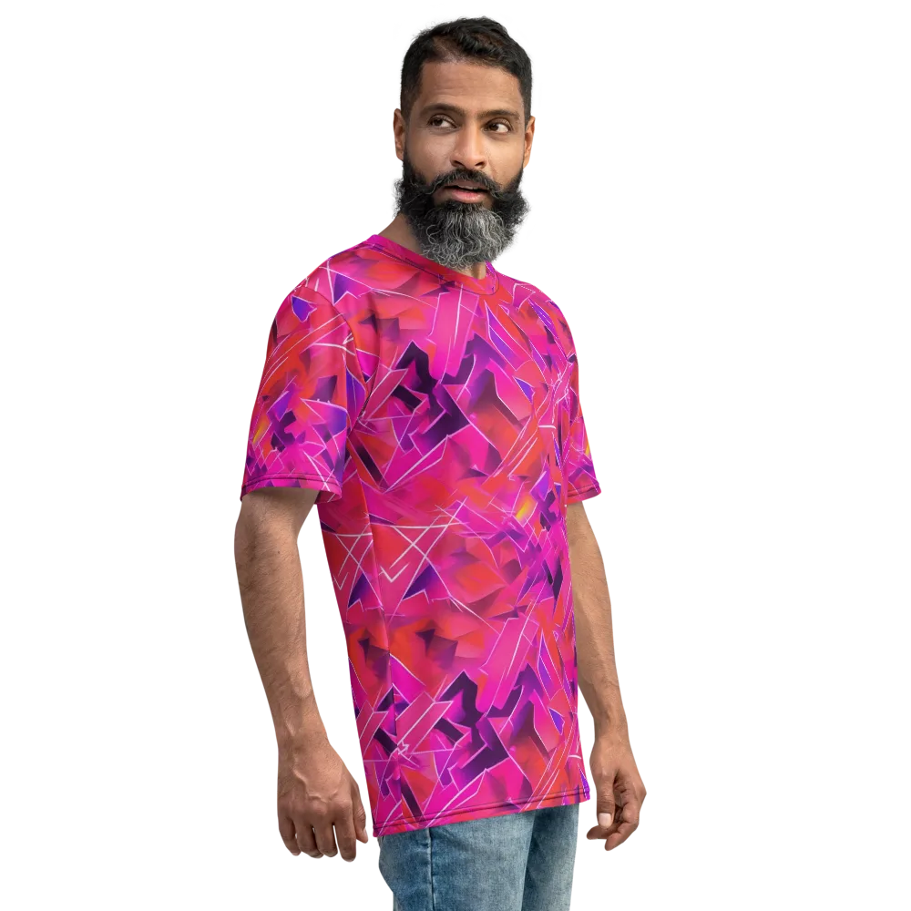 Signal Crush on Men's Crew Neck T-Shirt — Right