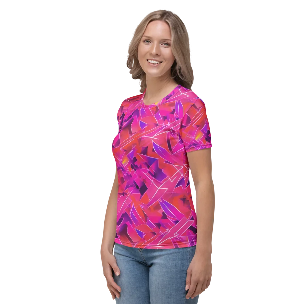 Signal Crush on Women's Crew Neck T-Shirt — Left