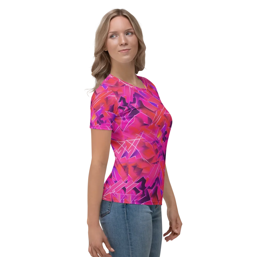 Signal Crush on Women's Crew Neck T-Shirt — Right
