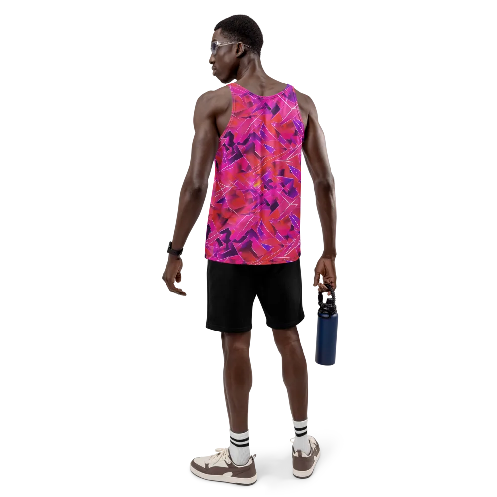 Signal Crush on Men's Tank Top — Back