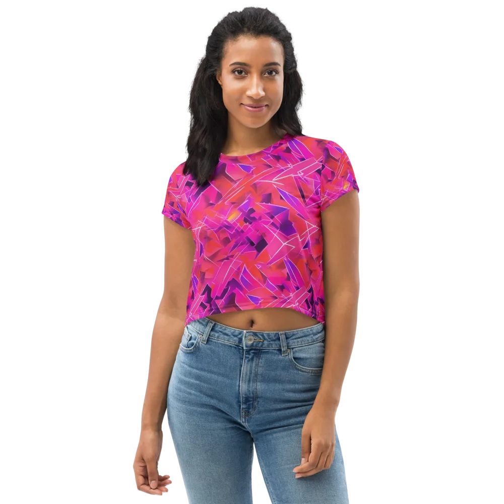 Signal Crush on Crop Tee — Front