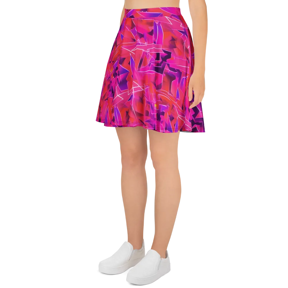 Signal Crush on Skater Skirt — Left