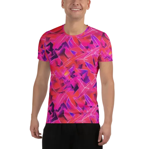 Signal Crush on a Men's Athletic T-Shirt