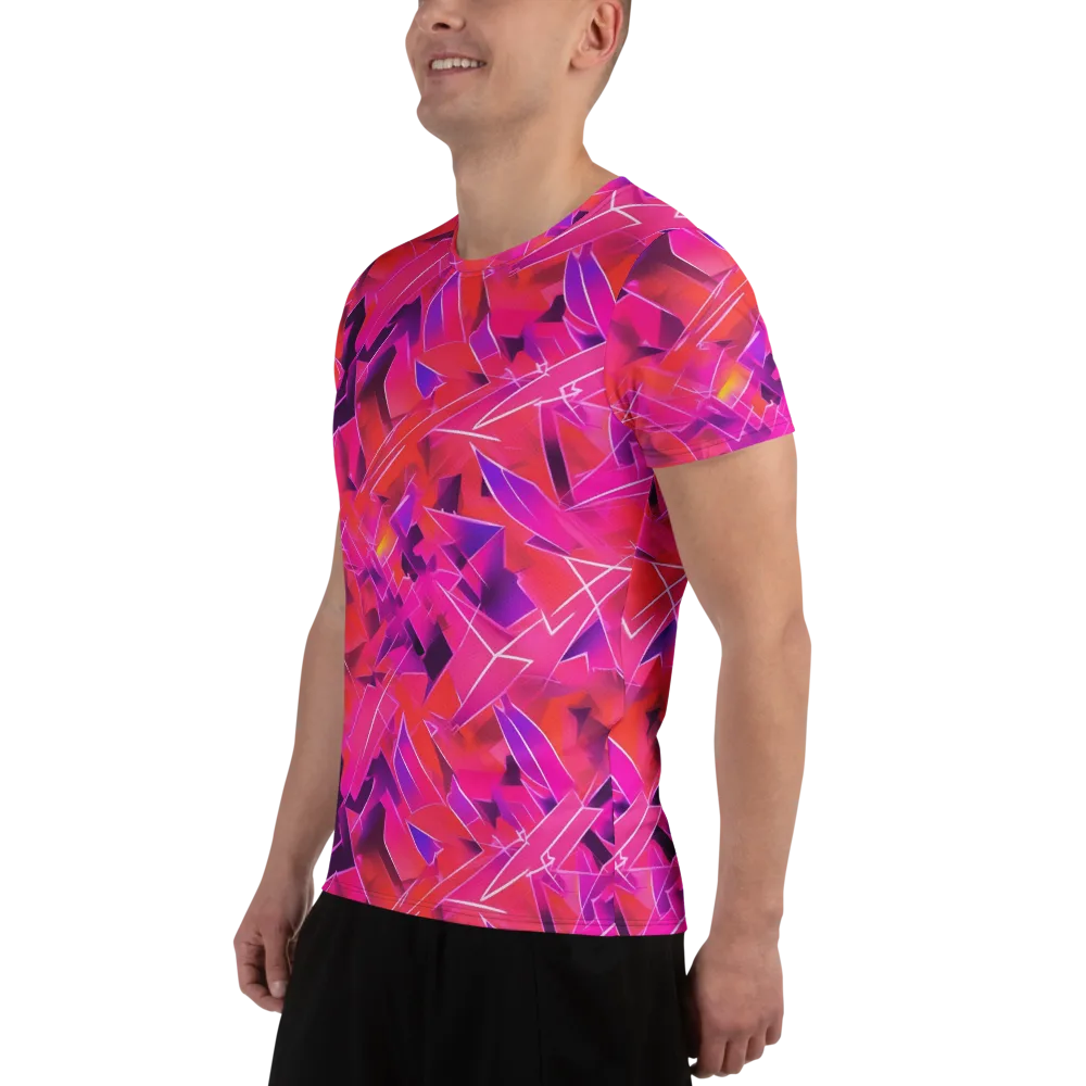 Signal Crush on Men's Athletic T-Shirt — Left