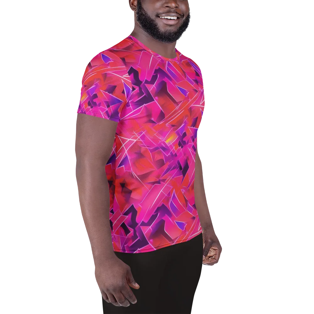 Signal Crush on Men's Athletic T-Shirt — Right