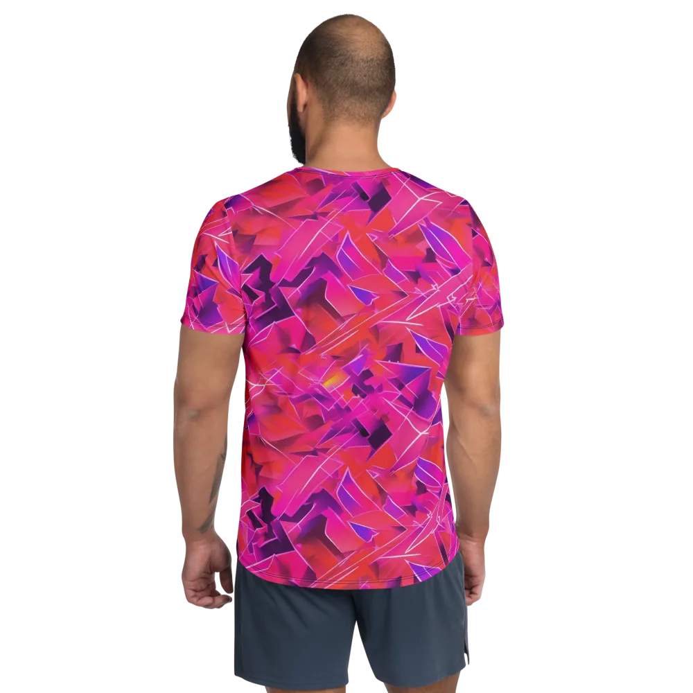 Signal Crush on Men's Athletic T-Shirt — Back