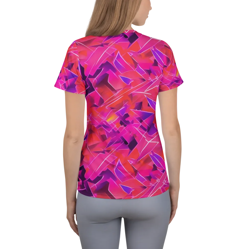 Signal Crush on Women's Athletic T-Shirt — Back