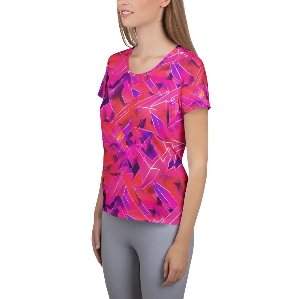 Signal Crush on Women's Athletic T-Shirt — Left