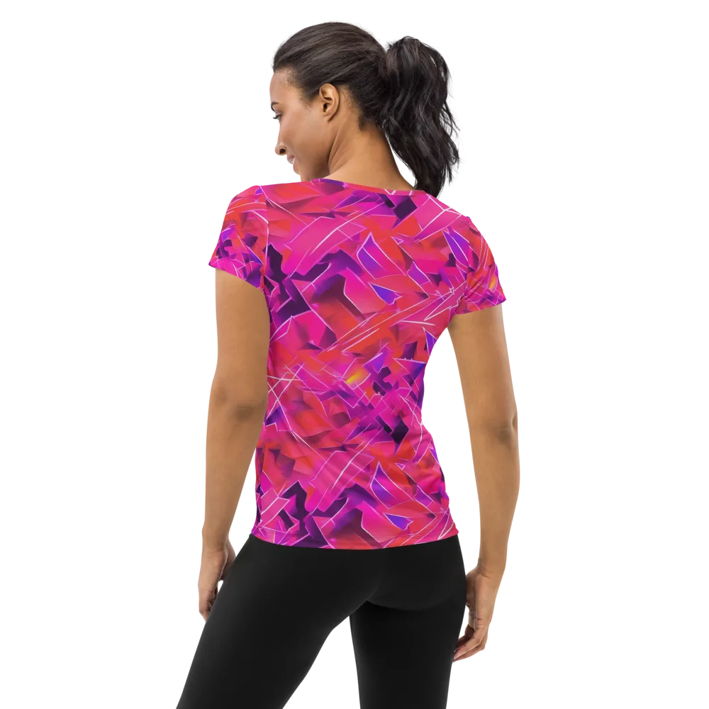 Signal Crush on Women's Athletic T-Shirt — Back