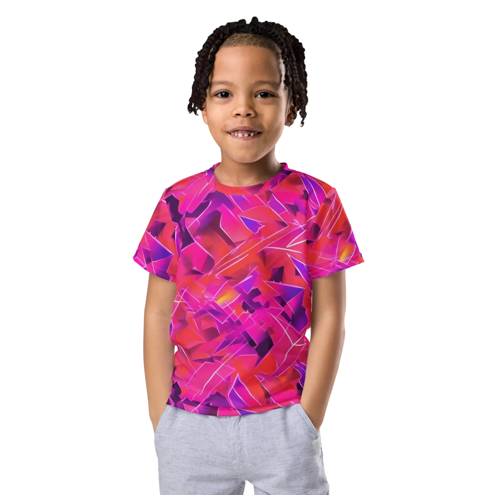 Signal Crush on Kids Crew Neck T-Shirt — Front
