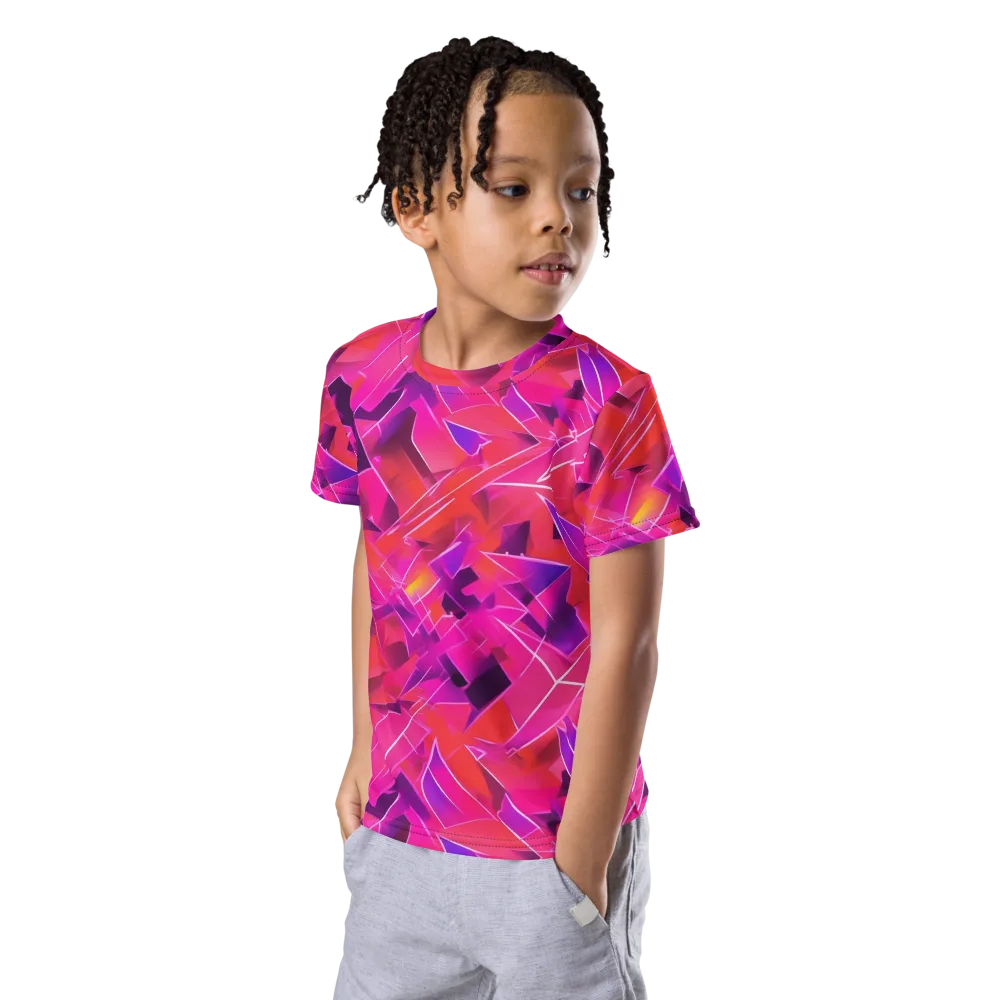 Signal Crush on Kids Crew Neck T-Shirt — Left Front