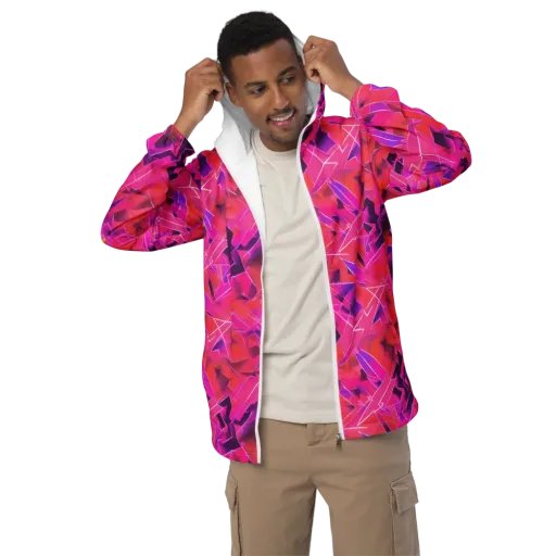 Signal Crush on a Men's Windbreaker