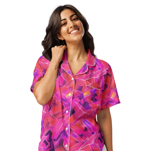Signal Crush on a Women's Short Sleeve Pajama Top