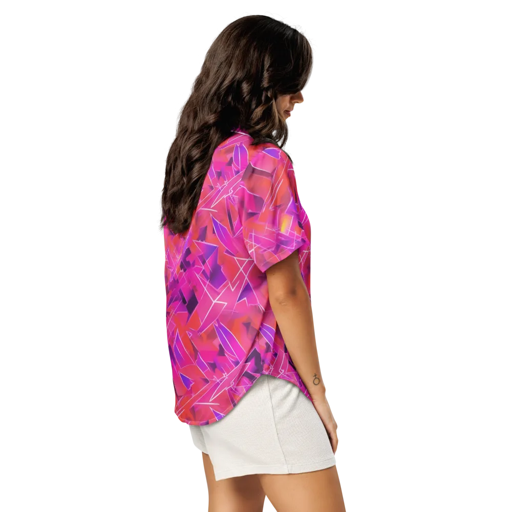 Signal Crush on Women's Short Sleeve Pajama Top — Right Back