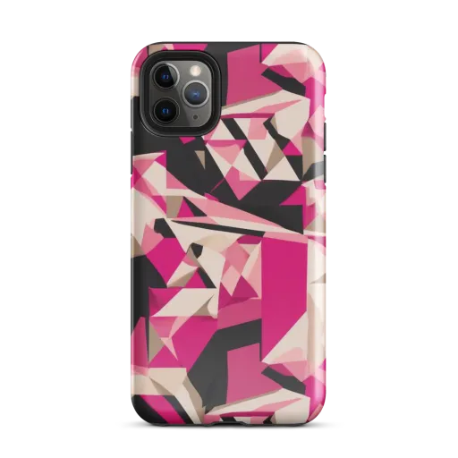 Hot Pink Blueprint on a Tough Case for iPhone®
