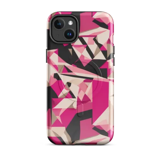 Hot Pink Blueprint on a MagSafe Tough Case for iPhone®