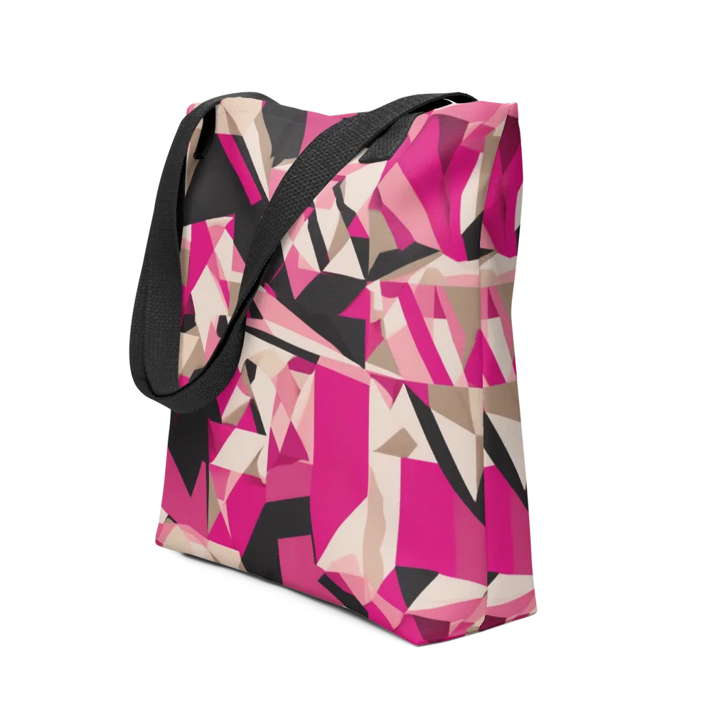 Hot Pink Blueprint on Tote Bag — Front
