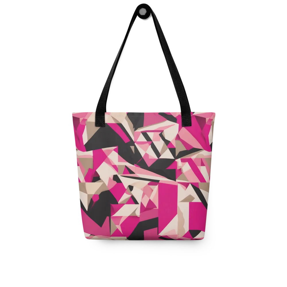 Hot Pink Blueprint on Tote Bag — Front