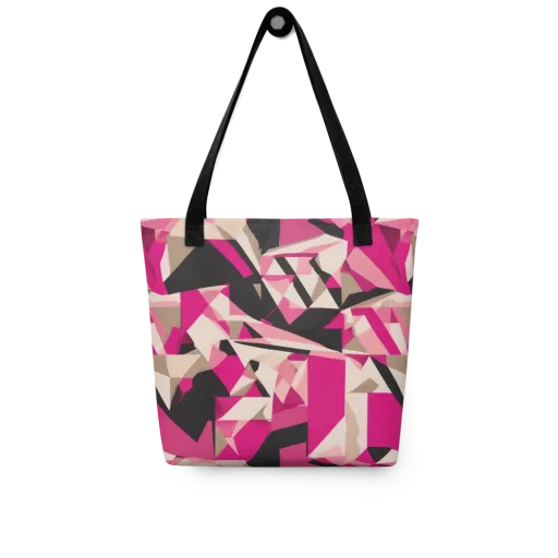 Hot Pink Blueprint on a Tote Bag