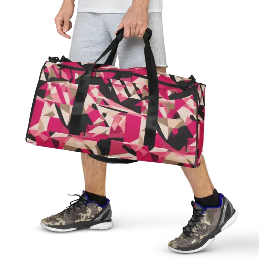 Hot Pink Blueprint on a Duffle Bag