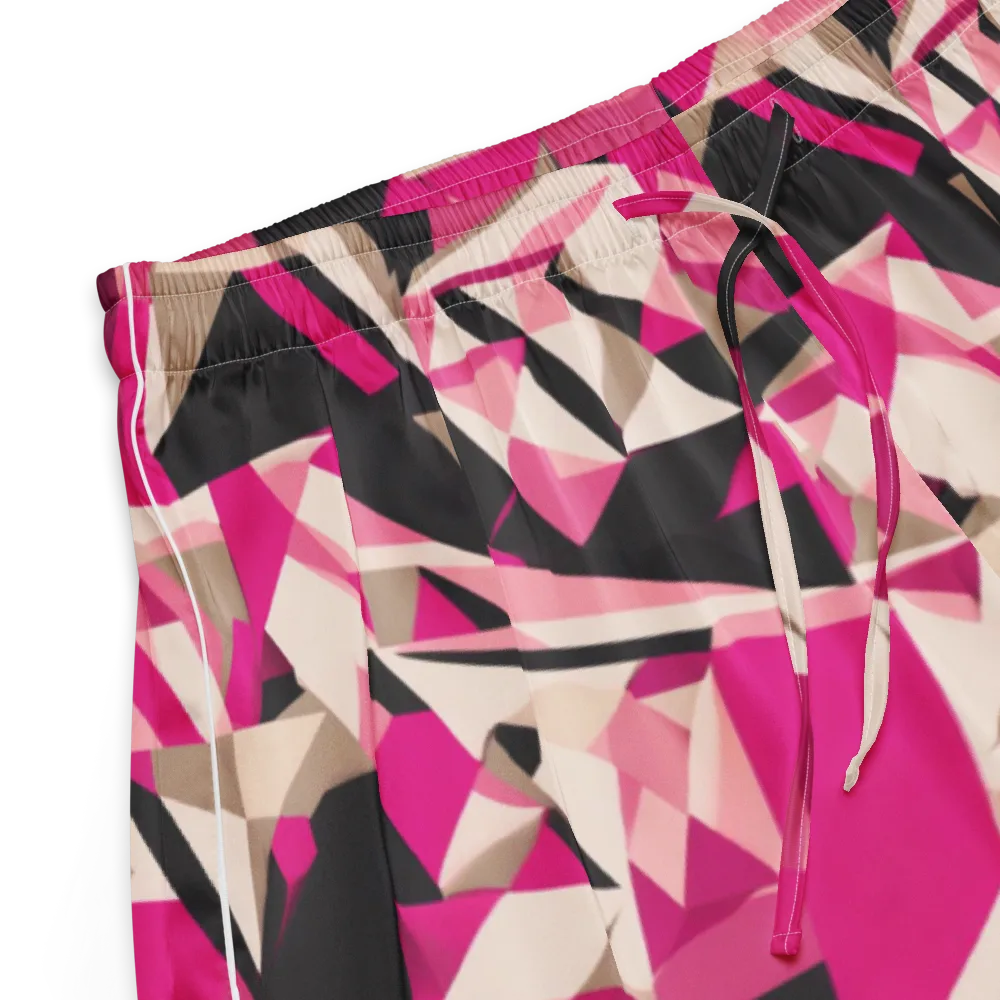 Hot Pink Blueprint on Women's Pajama Shorts — Product details