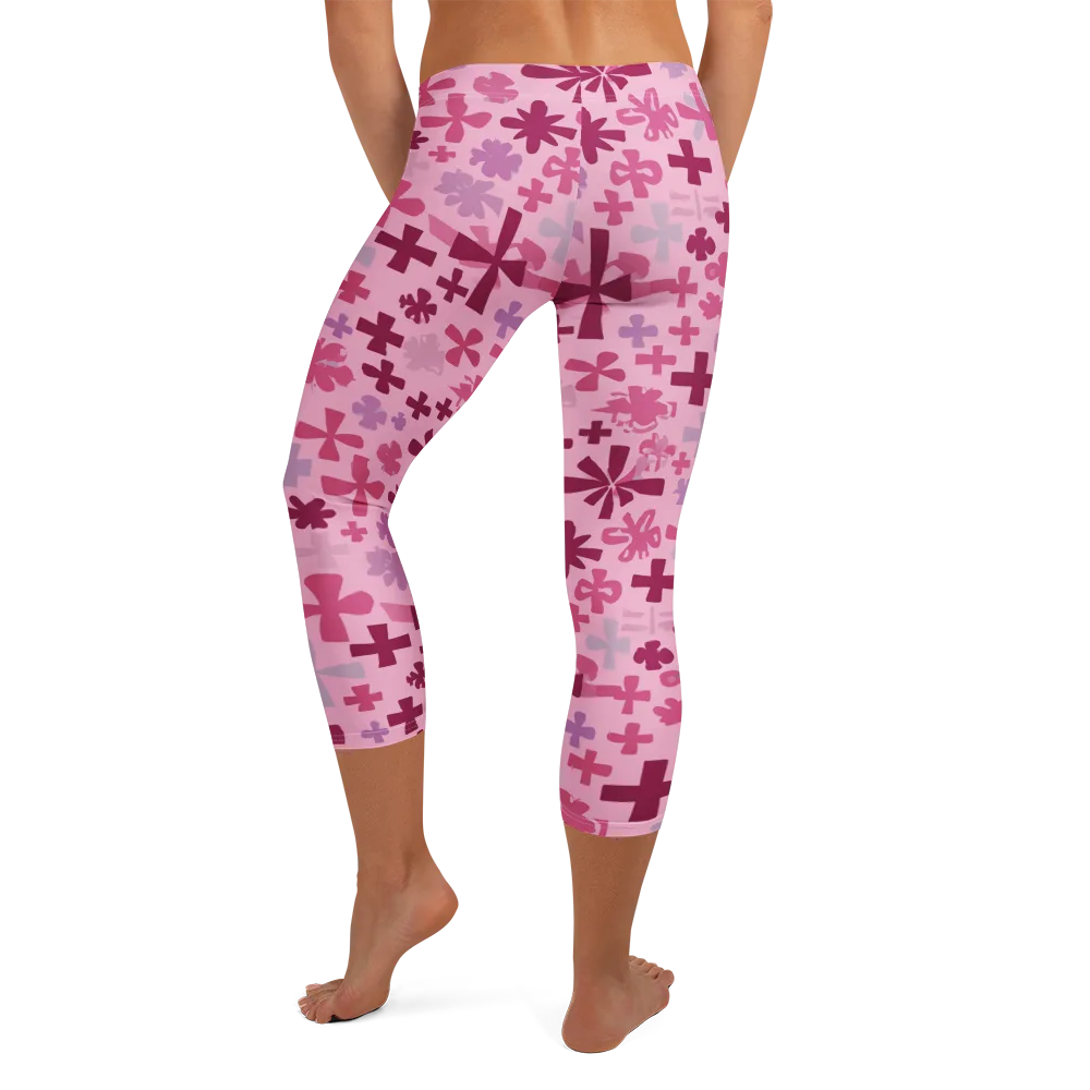 Petal Algebra on Capri Leggings — Back