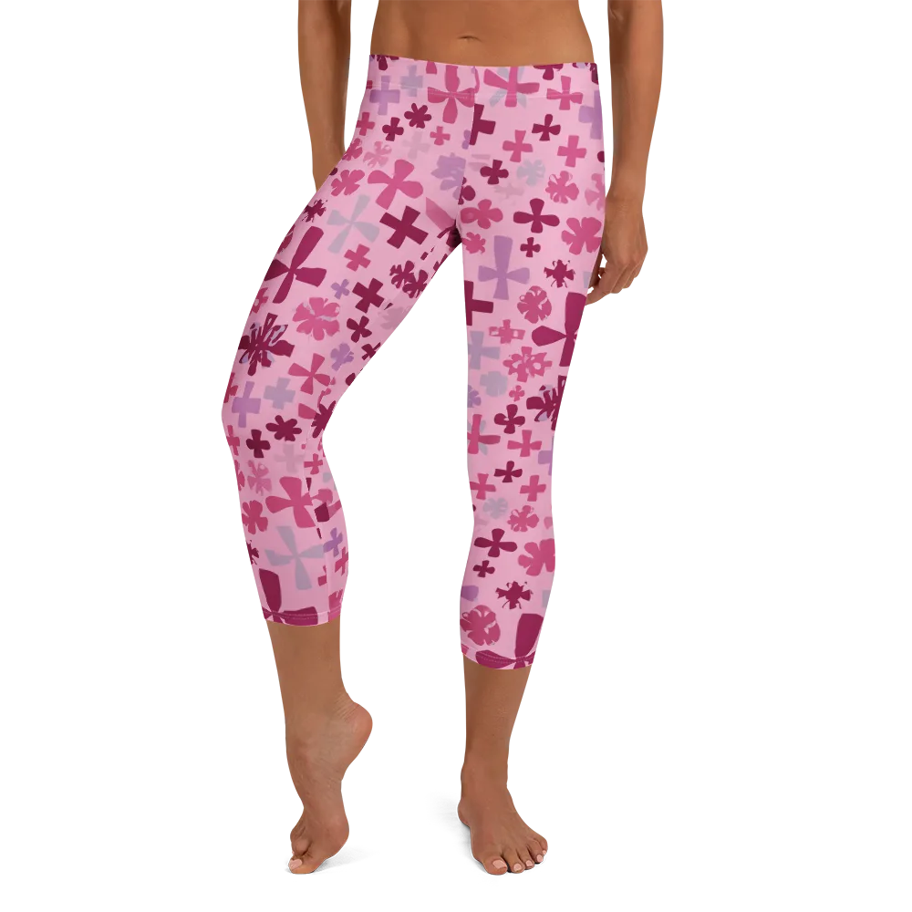 Petal Algebra on Capri Leggings — Front
