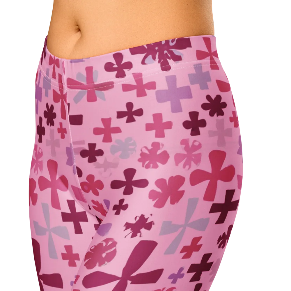 Petal Algebra on Capri Leggings — Zoomed-in