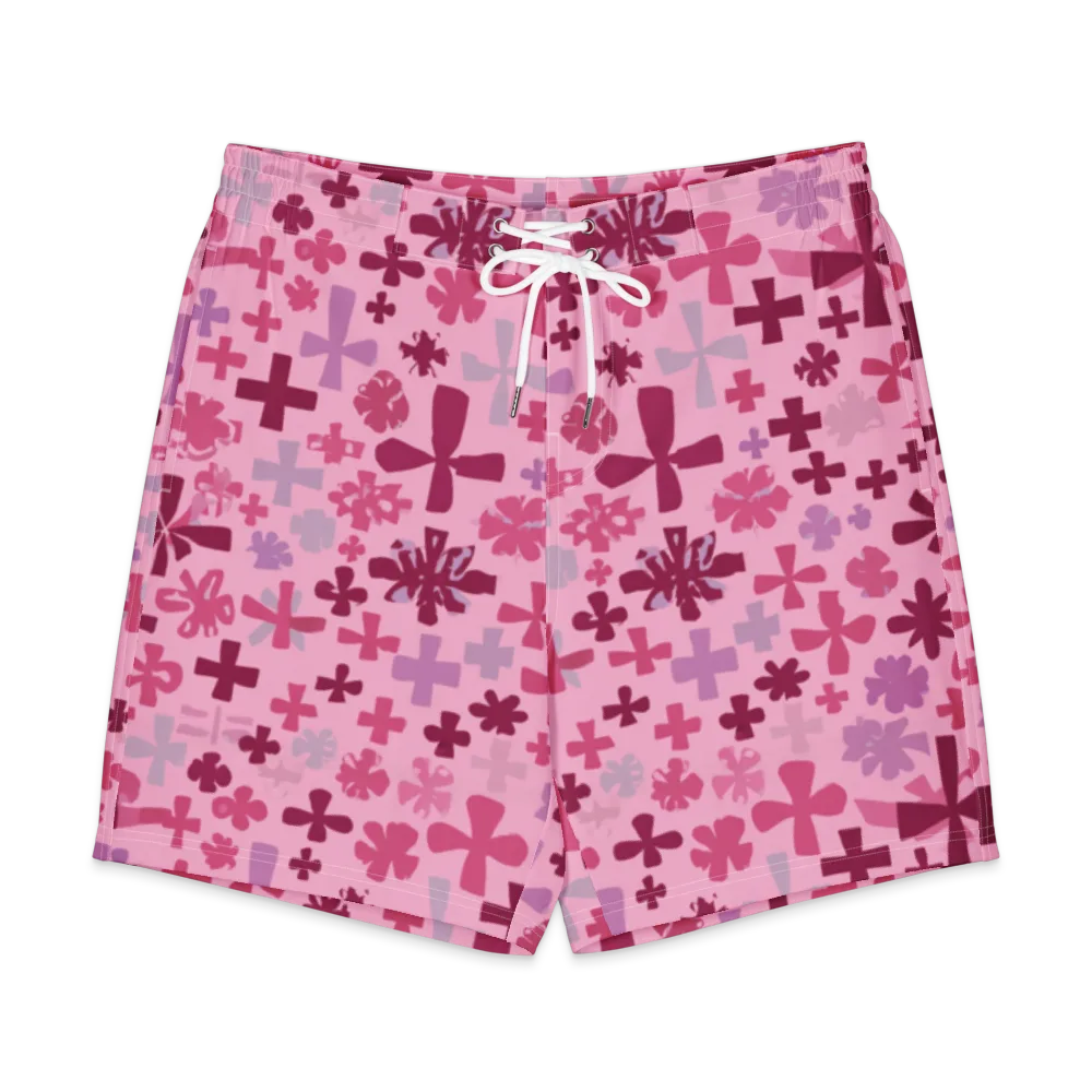 Petal Algebra on Men's Board Shorts — Front