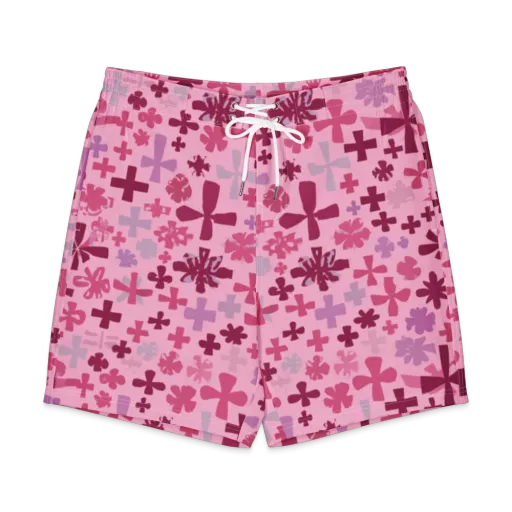 Petal Algebra on a Men's Board Shorts