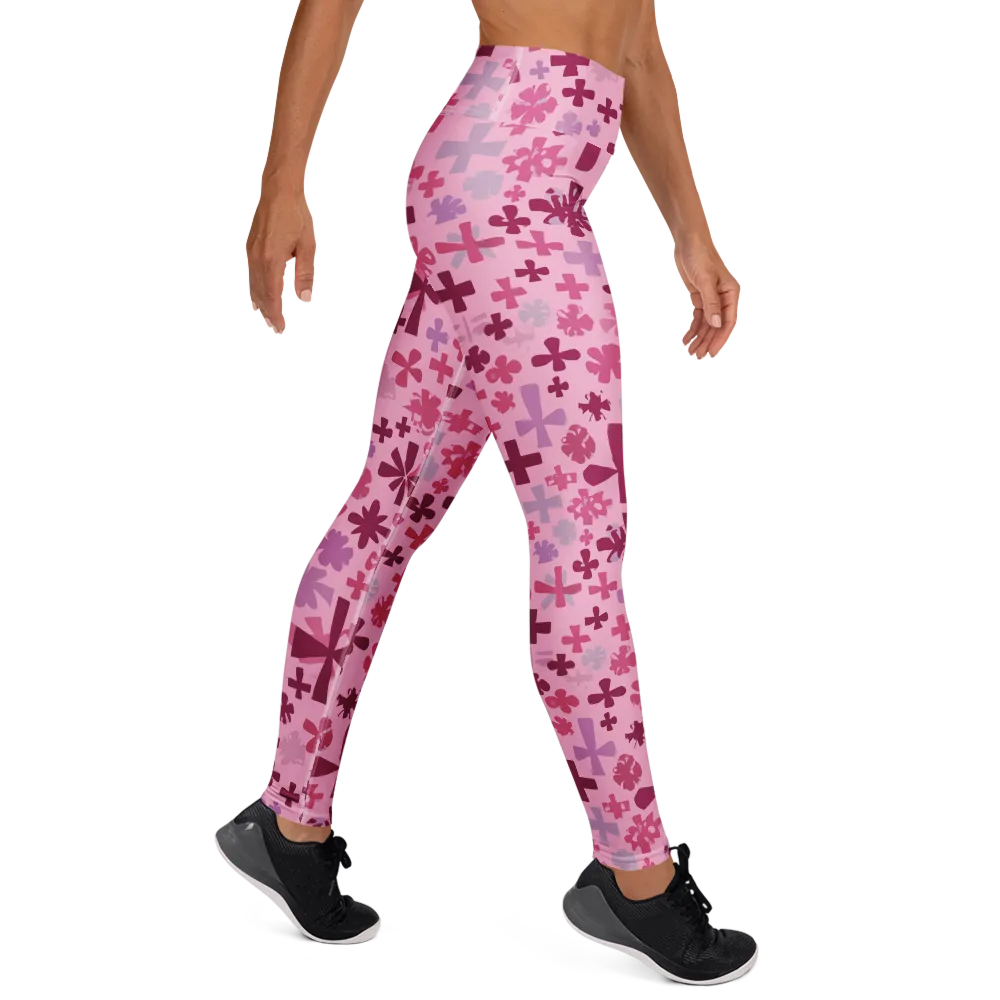 Petal Algebra on Yoga Leggings — Right