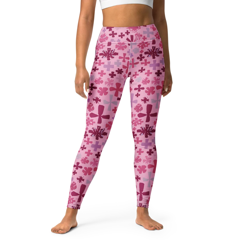 Petal Algebra on Yoga Leggings — Front