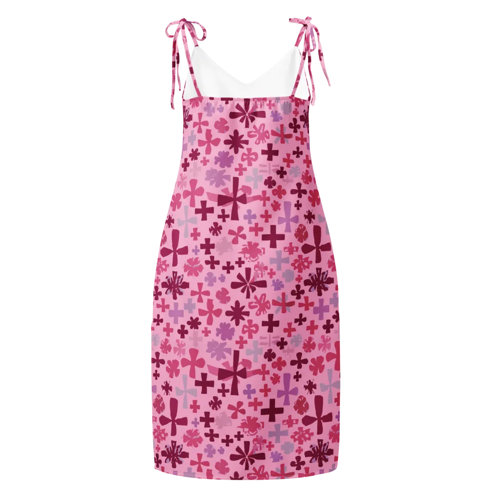 Petal Algebra on Slip Dress — Back