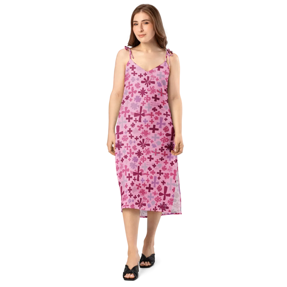 Petal Algebra on Slip Dress — Front