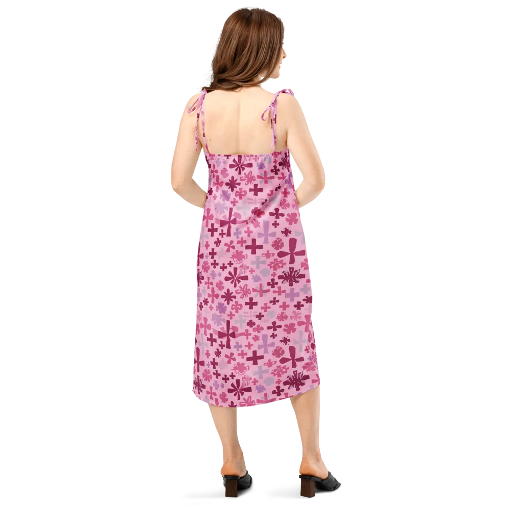 Petal Algebra on Slip Dress — Back