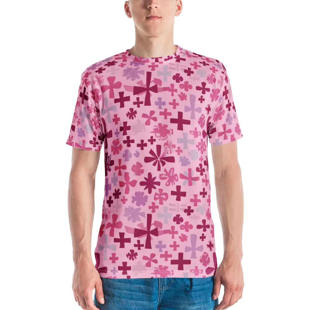 Petal Algebra on Men's Crew Neck T-Shirt — Front