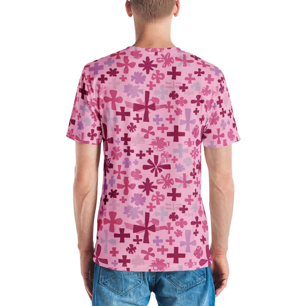 Petal Algebra on Men's Crew Neck T-Shirt — Back