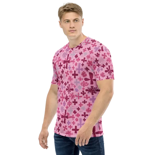 Petal Algebra on a Men's Crew Neck T-Shirt