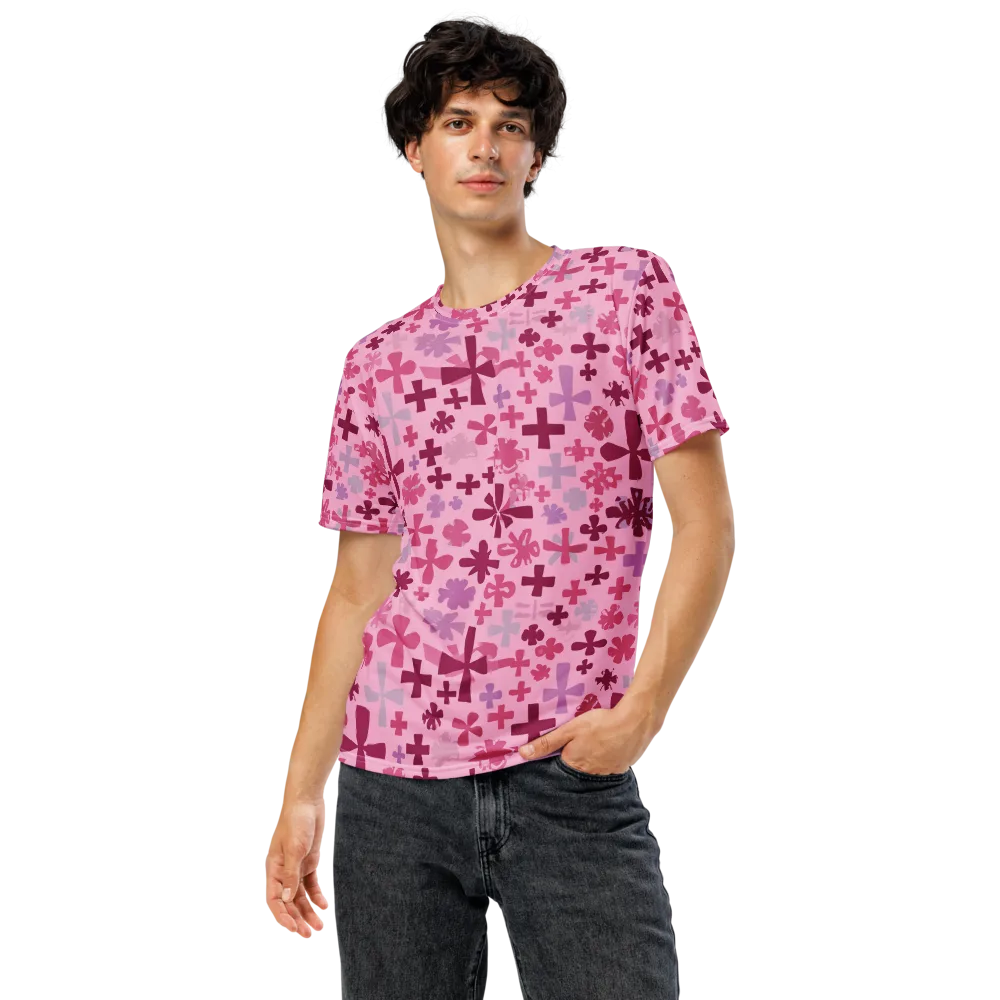 Petal Algebra on Men's Crew Neck T-Shirt — Front
