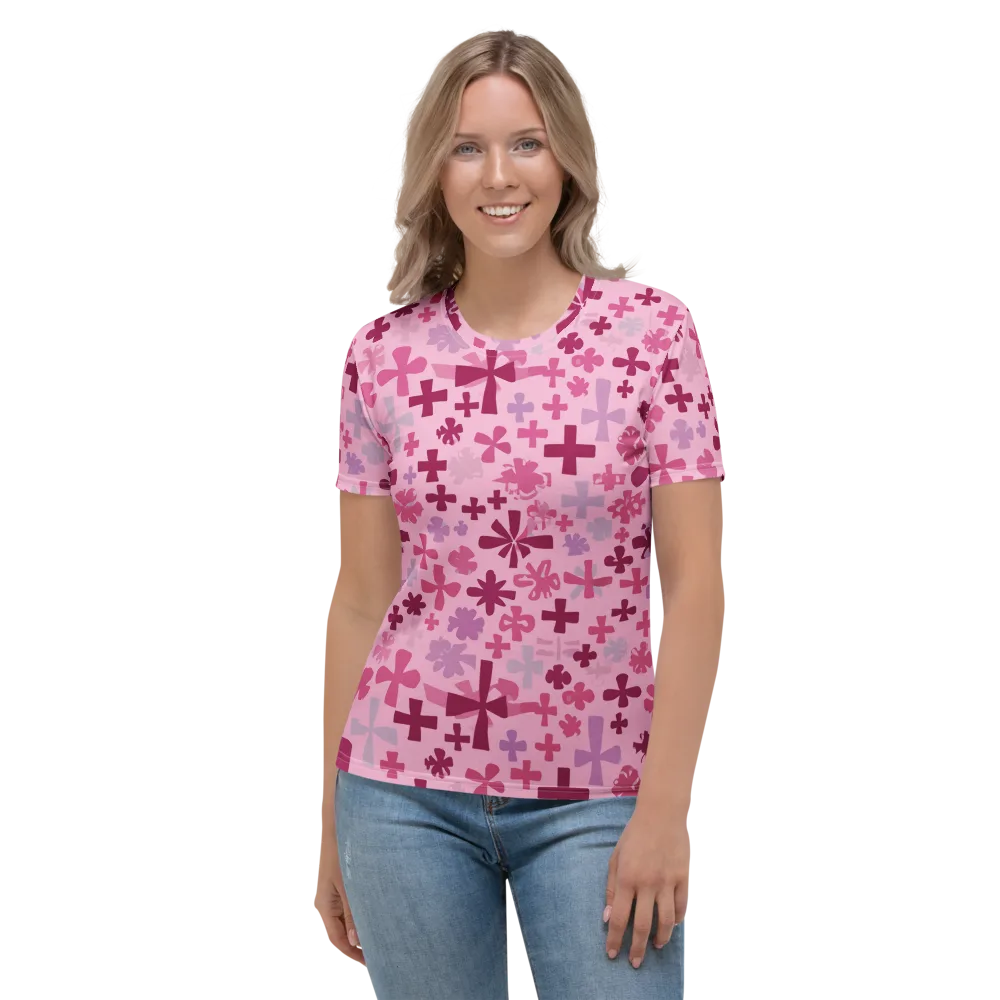 Petal Algebra on Women's Crew Neck T-Shirt — Front