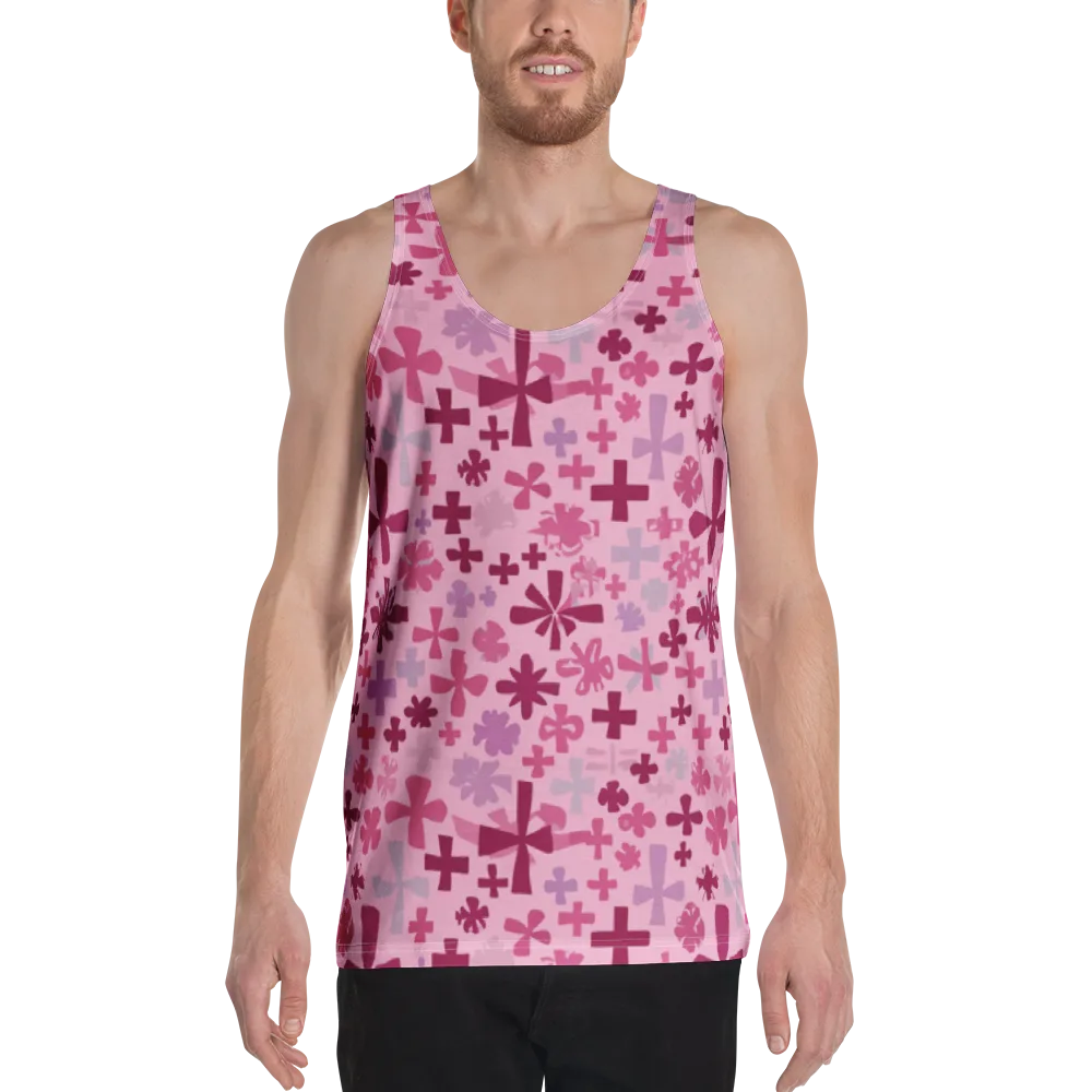 Petal Algebra on Men's Tank Top — Front