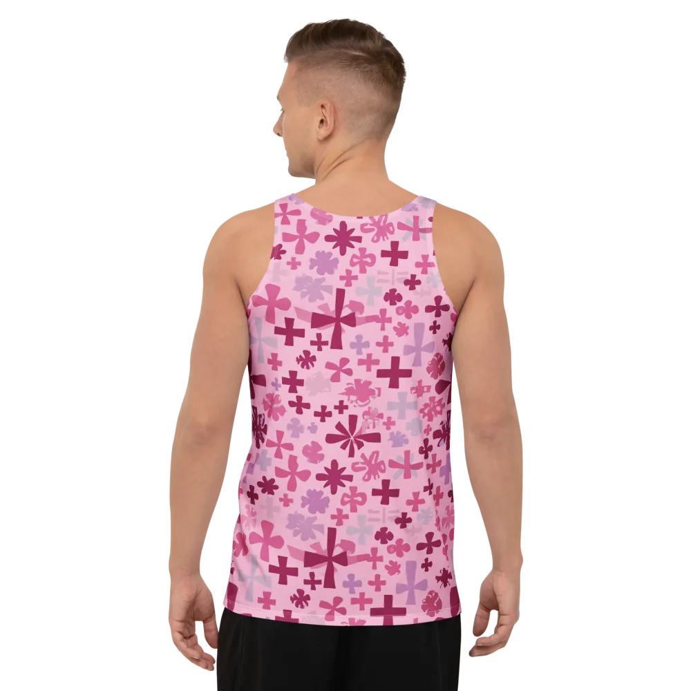 Petal Algebra on Men's Tank Top — Back