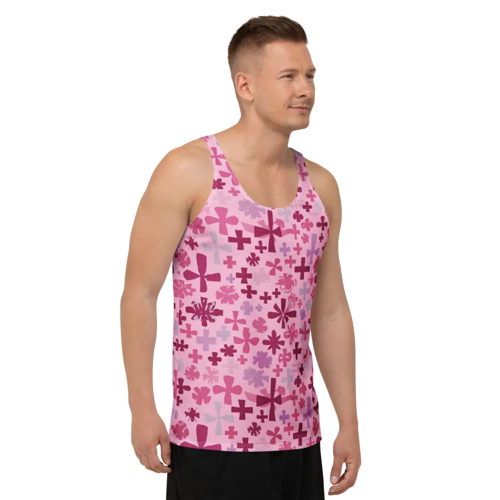 Petal Algebra on Men's Tank Top — Right Front