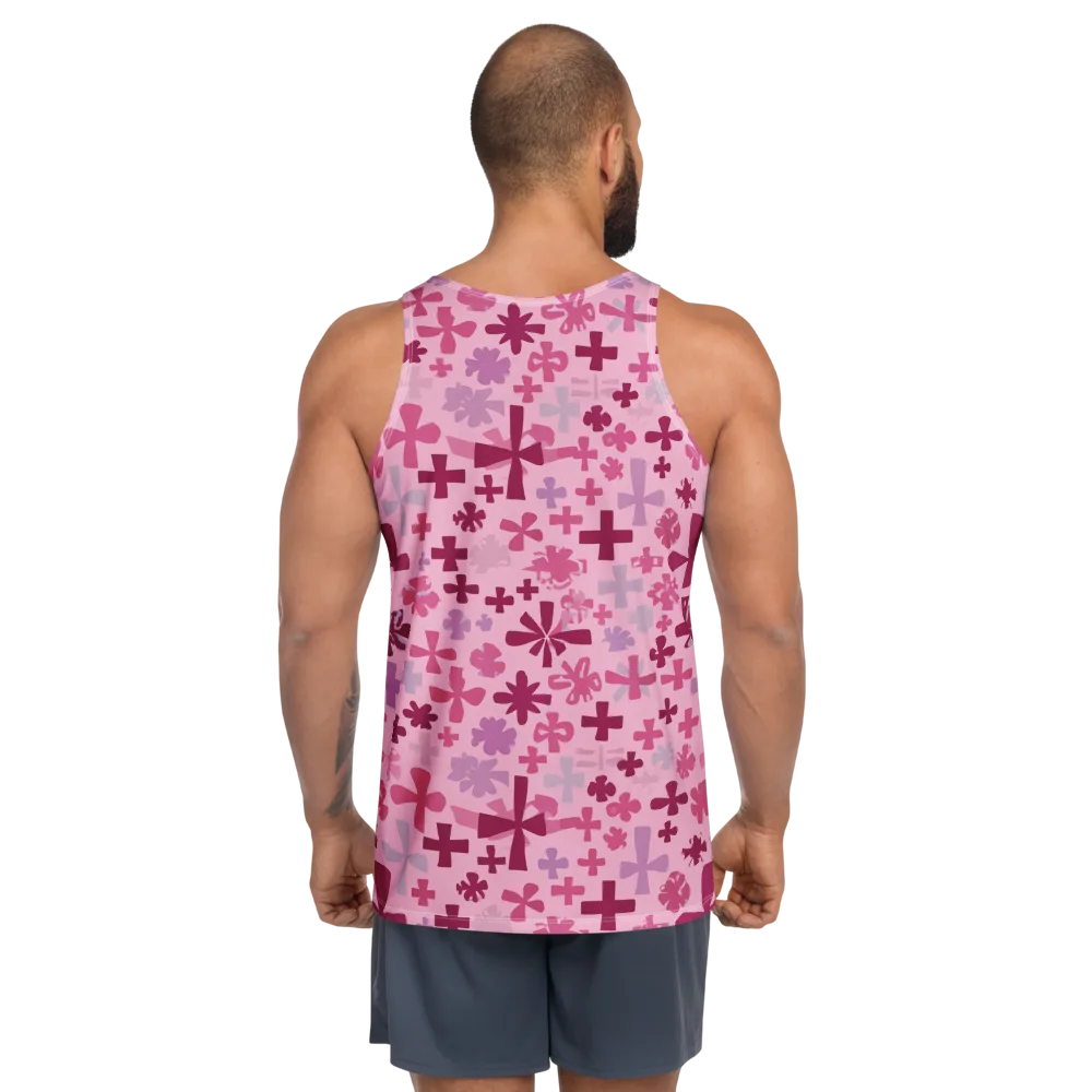 Petal Algebra on Men's Tank Top — Back