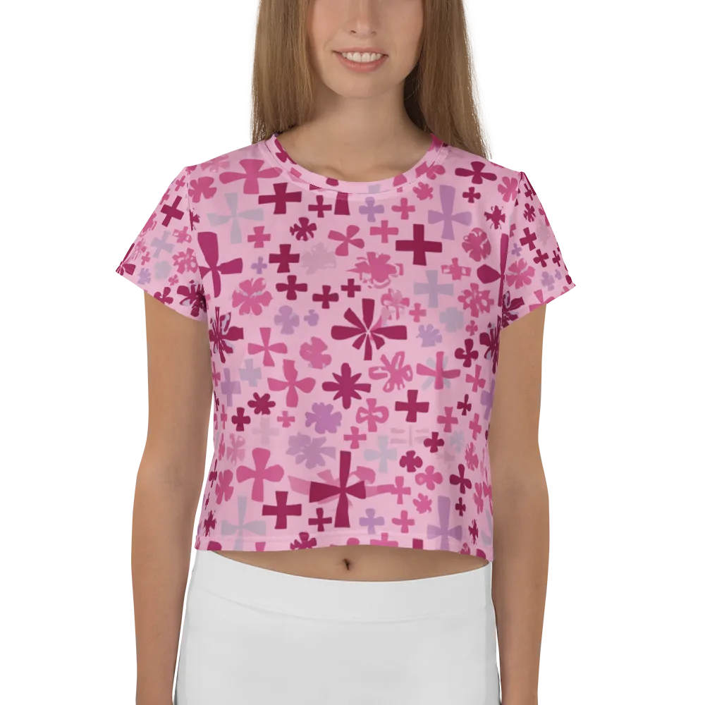 Petal Algebra on Crop Tee — Front